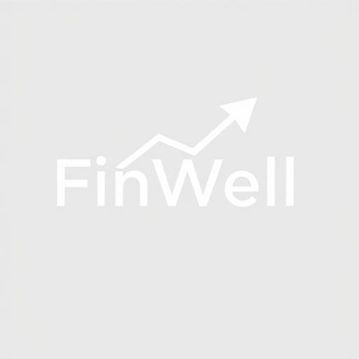 FinWell logo featuring a stylized upward trend graph.