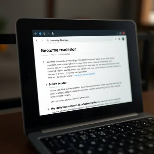 Screenshot of a screen reader interface interacting with the FinWell website.