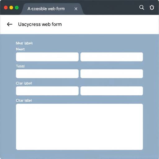 Screenshot of an accessible form on the FinWell website, showing clear labels and instructions.